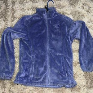 THE NORTH FACE PERIWINKLE FUZZY FLEECE JACKET